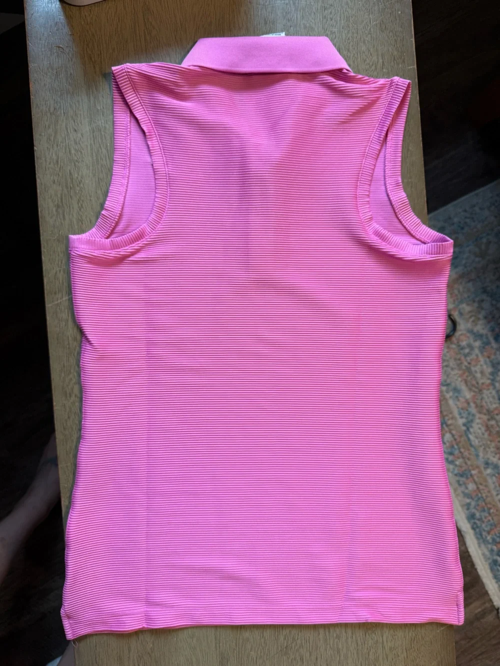Nike Women's Bright Pink Sleeveless Polo Tank